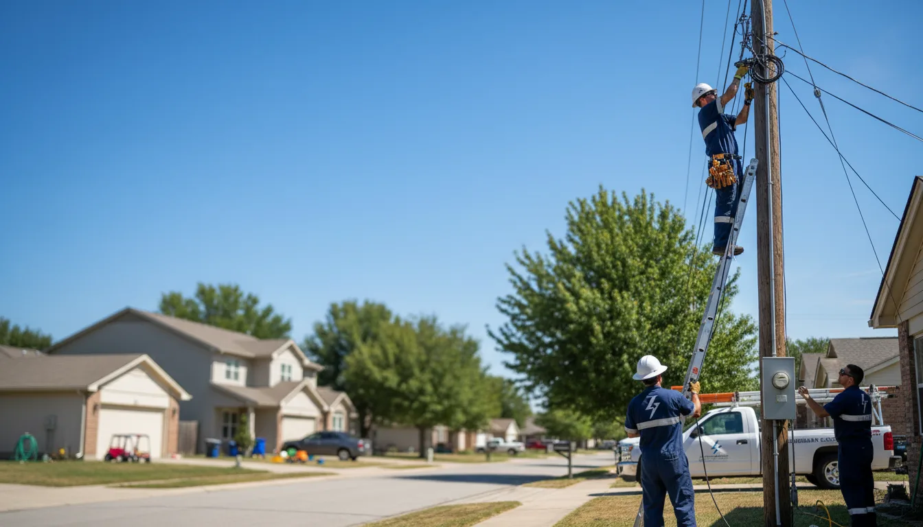 Residential electrician providing installation services in Mcclusky, ND